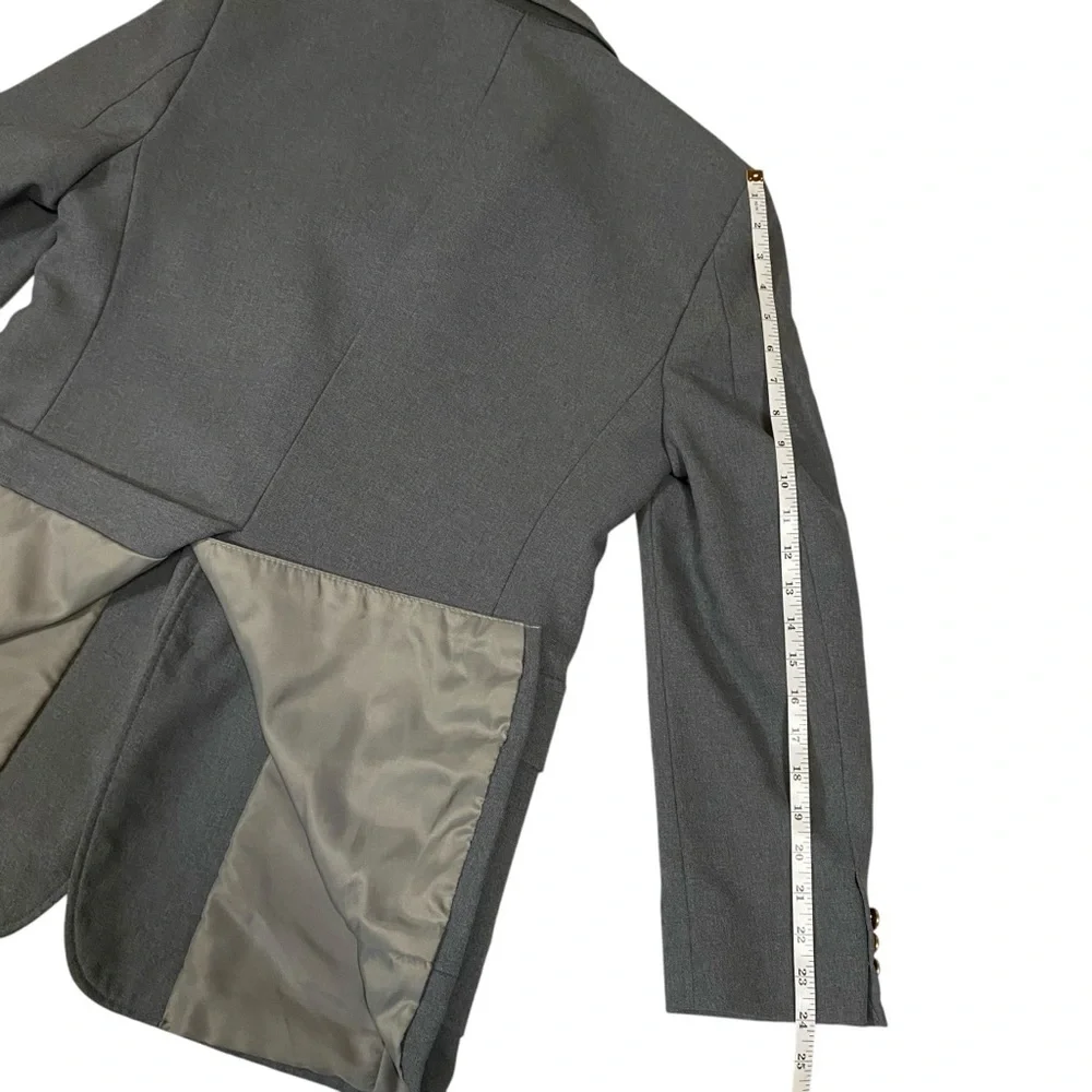 VGT Haggar Men's Blazer Jacket Sport Suit Front Buttons/Pockets Grey 40